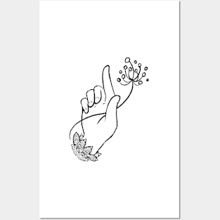 Inked Fingers #1 Posters and Art